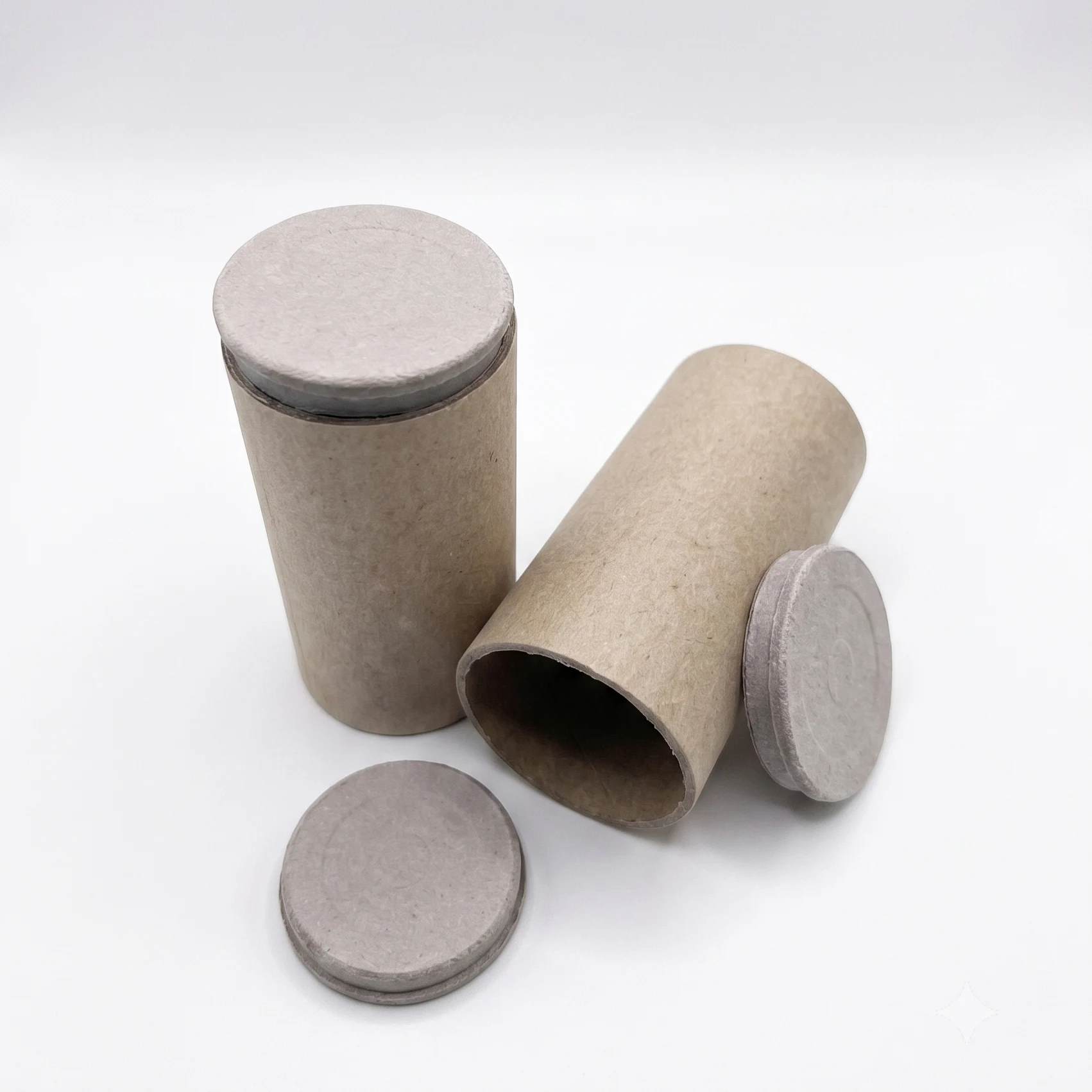 Papphülse mit Pappdeckeln 46 x 50 x 100 mm – Produktansicht